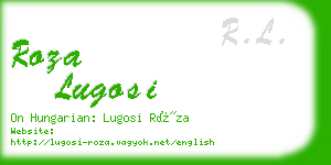roza lugosi business card